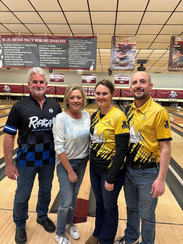 Northstar Lanes owners together at the bowling lanes